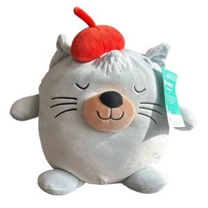 Pillowfort Kids Weighted Plush Blue Cat Soft Stuffed Animal Cushion Sleeptime